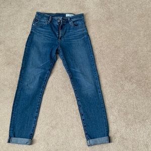 AG jeans Anthropologie size 28R high rise Stevie ankle